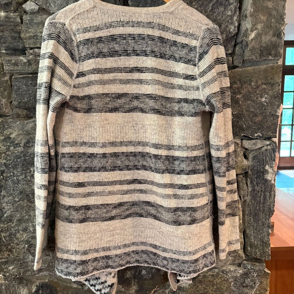 LUCKY BRAND OPEN FRONT CARDIGAN SWEATER; SZ LARGE - Picture 4 of 7